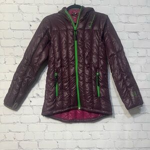 BIG AGNES Kid's Ice House Hoodie Down Puffer
Jacket XL Purple Pink Green Winter